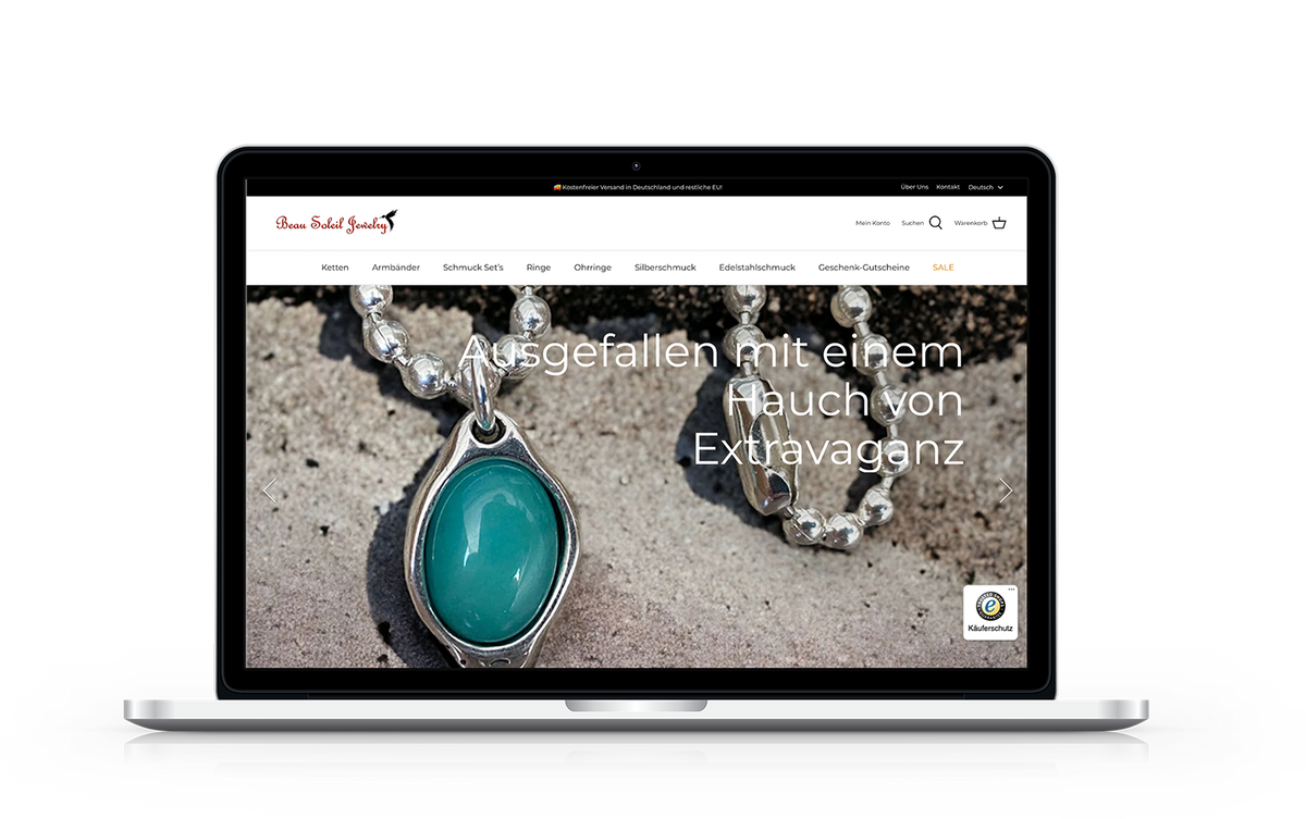 Beau Soleil Jewelry – Tolles Design ohne Coding