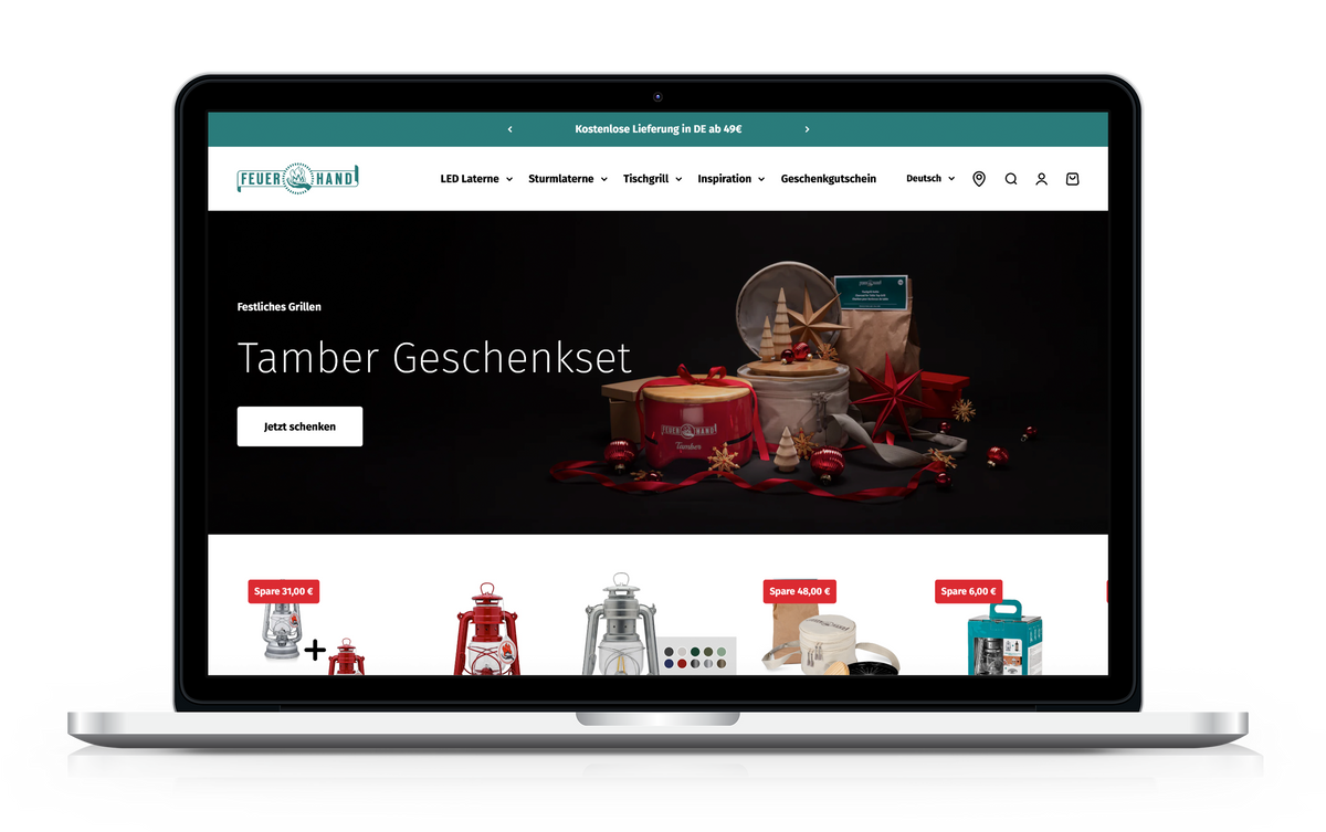 Feuerhand – Der Feuerenthusiast wechselte von Shopware 6 zu Shopify