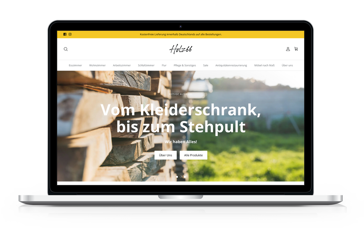 Holz 66 – Einzigartiger Produktkonfigurator für lebendigen Möbelshop