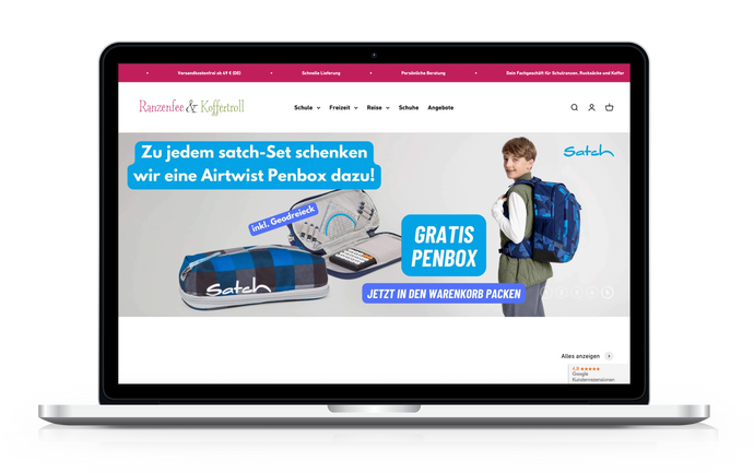 Ranzenfee & Koffertroll – WaWi nahtlos in Shopify integriert