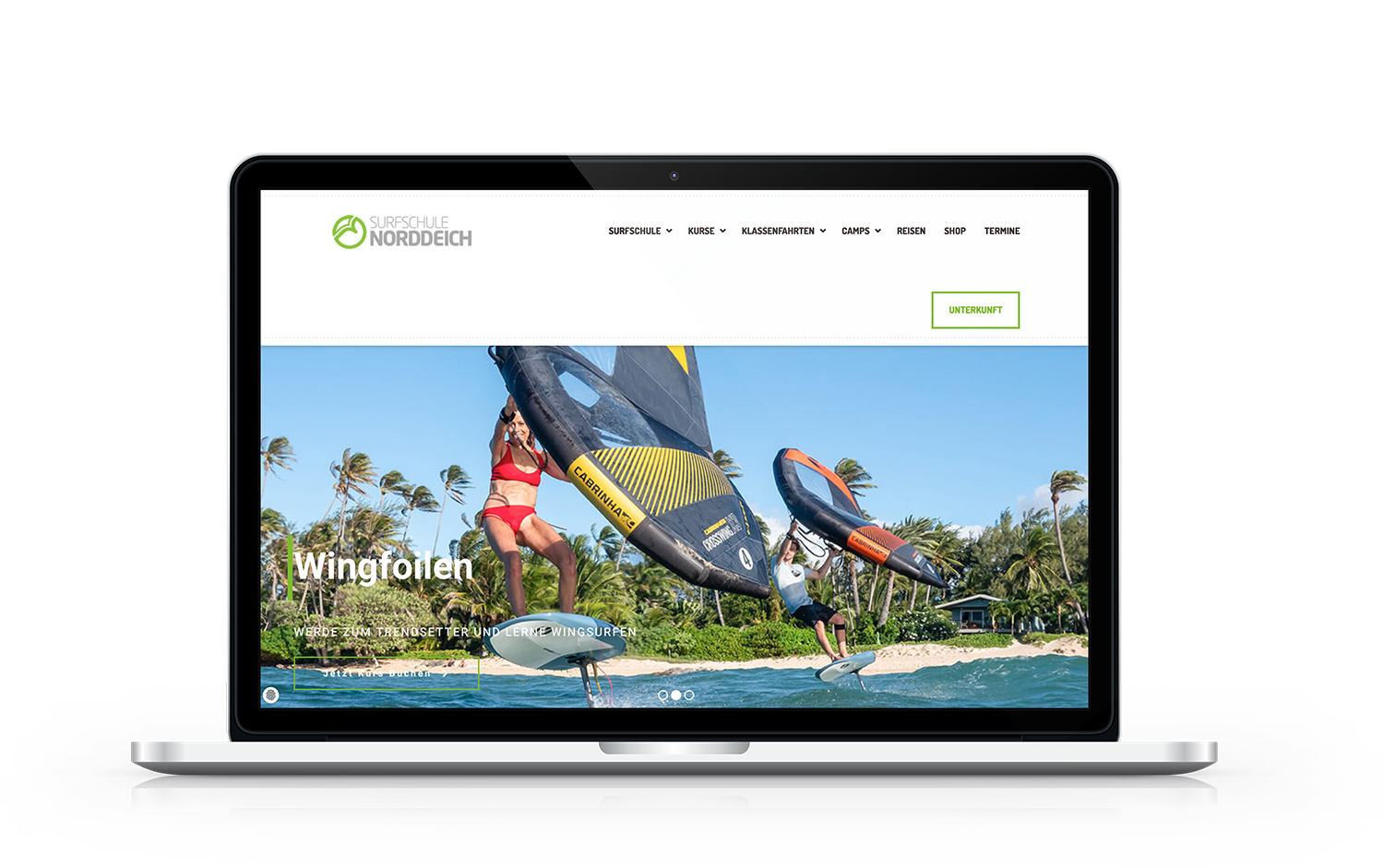 Onlineshop auf Shopify von Surfschule Norddeich